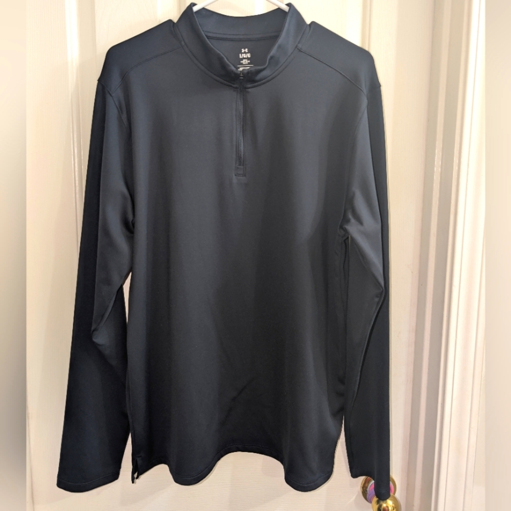 Men's Large Under Armour Black Athletic Pullover